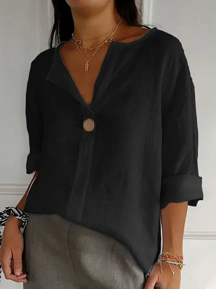Angela | Casual V-Neck Blouse