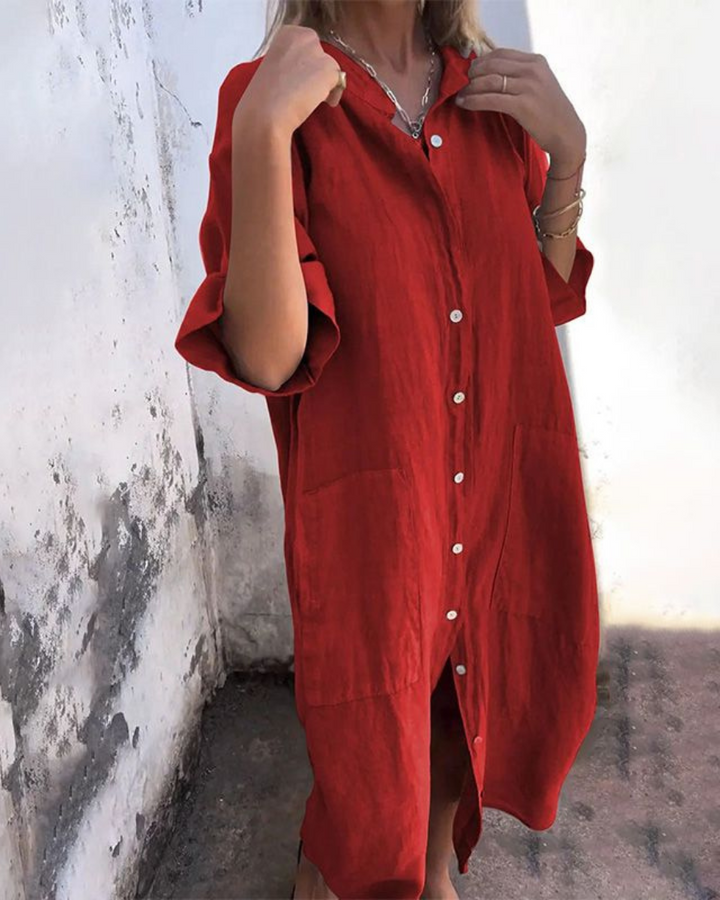 Valerie | Boho Shirt Dress