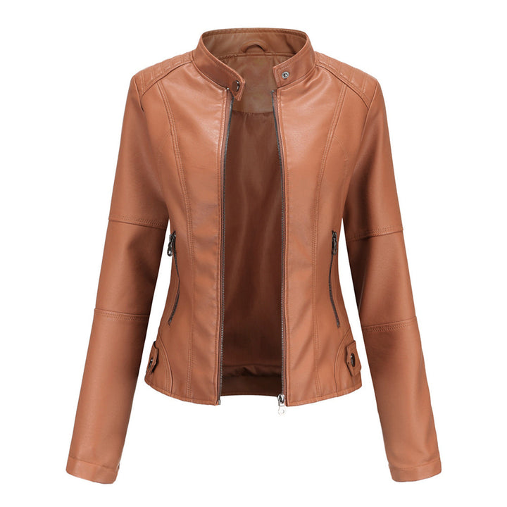 Zyra | Sleek Leather Biker Jacket