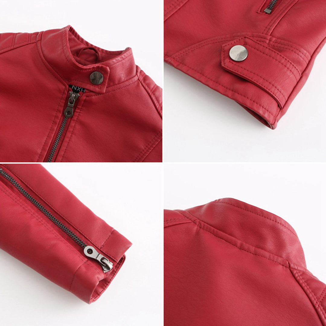 Zyra | Sleek Leather Biker Jacket