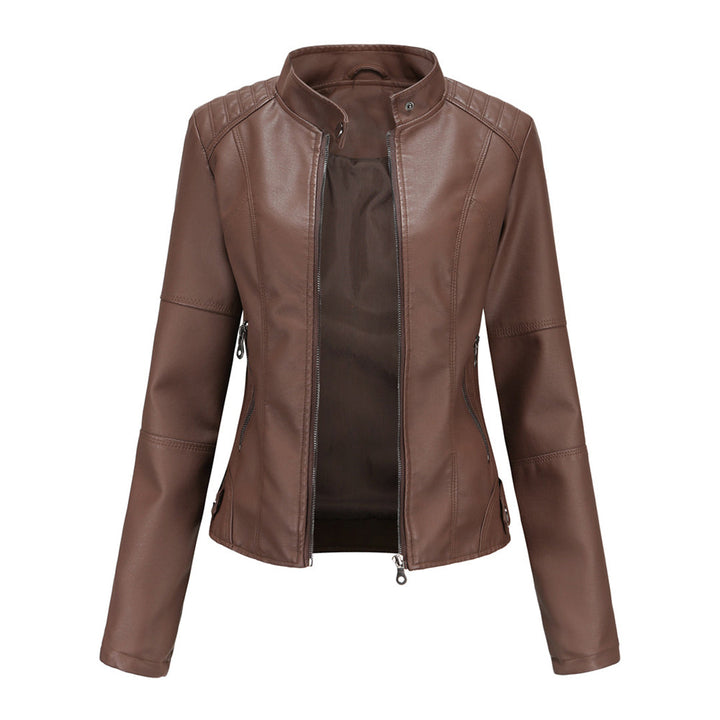 Zyra | Sleek Leather Biker Jacket