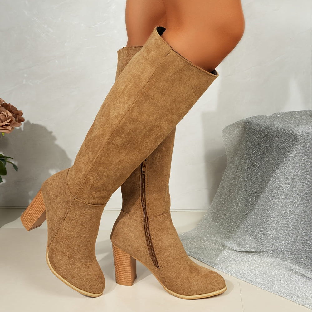 Nadira | Women's Knee-High Block Heel Boots - Image 2