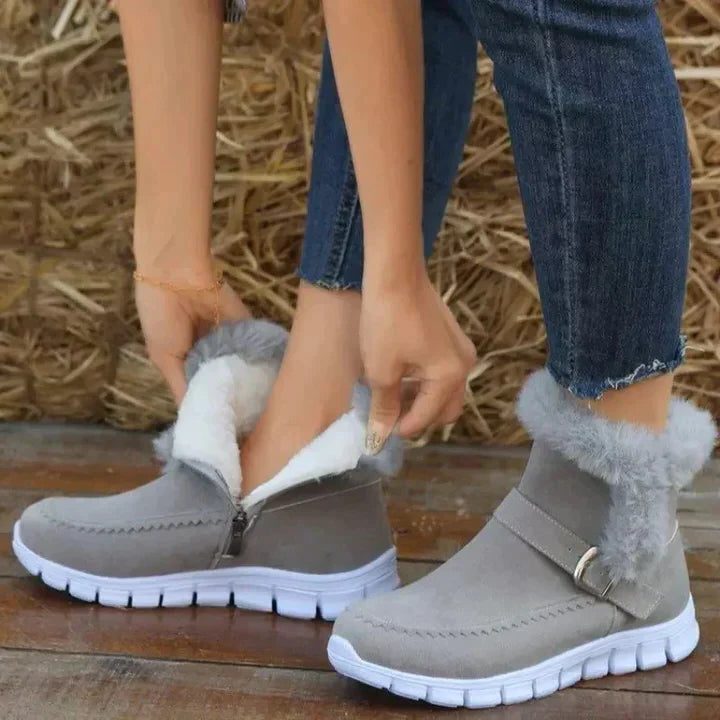 Brelvonne | Women's Fur-Lined Winter Ankle Boots - Image 1