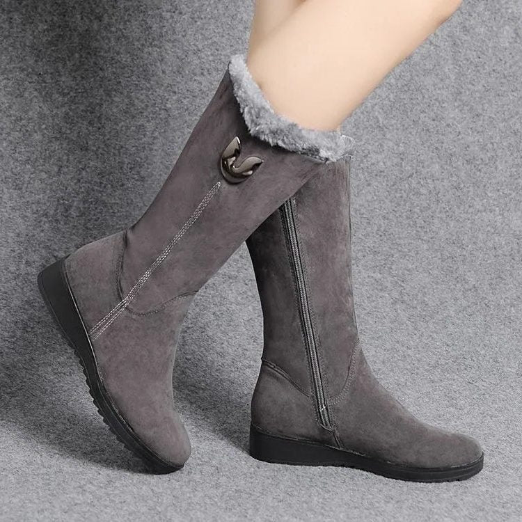 Brenvelle | Women's Knee-High Winter Boots - Black - Image 2