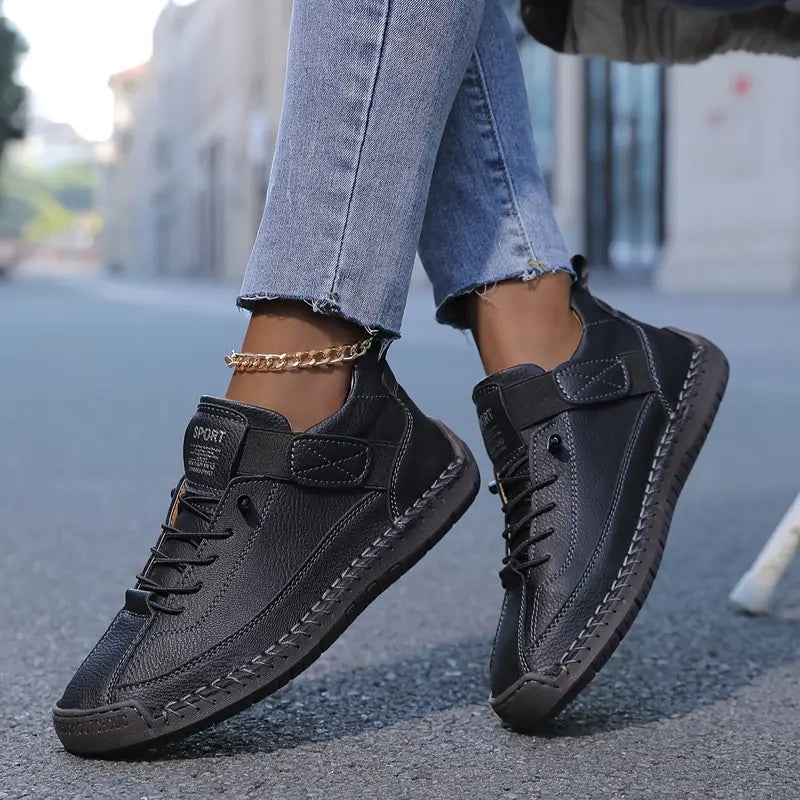 Brenwick | Women's Orthopedic Winter Sneakers - Black - Image 1