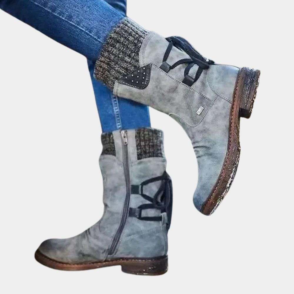Bryndell | Women's Winter Boots Mid-Calf Lace-Up - Image 1