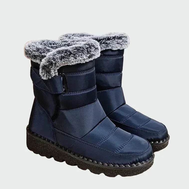 Bryneva | Women's Waterproof Winter Snow Boots - Navy - Image 1