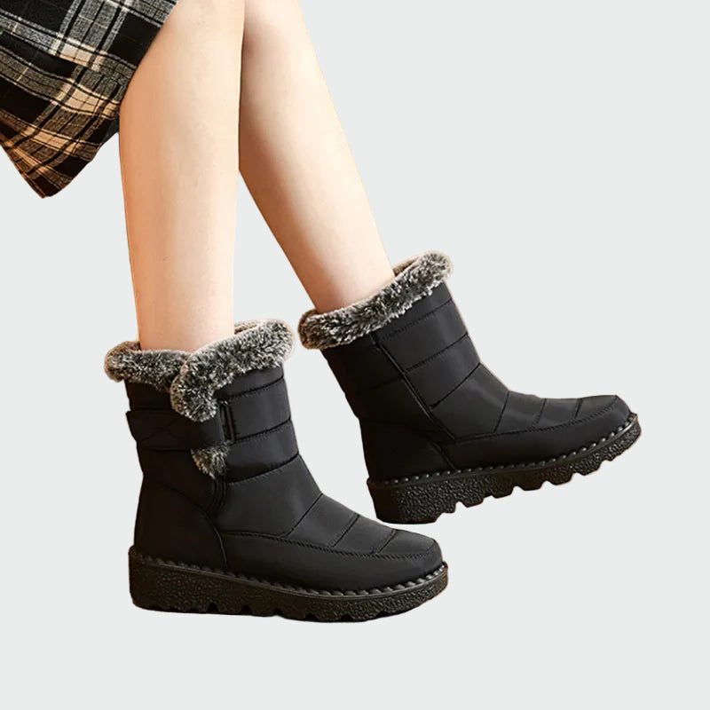 Bryneva | Women's Waterproof Winter Snow Boots - Navy - Image 2