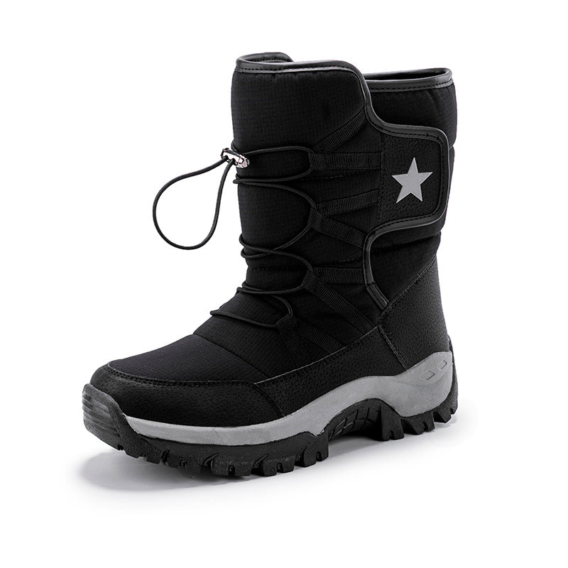 Carvindra | Women's Winter Snow Boots Mid-Calf - Black - Image 1