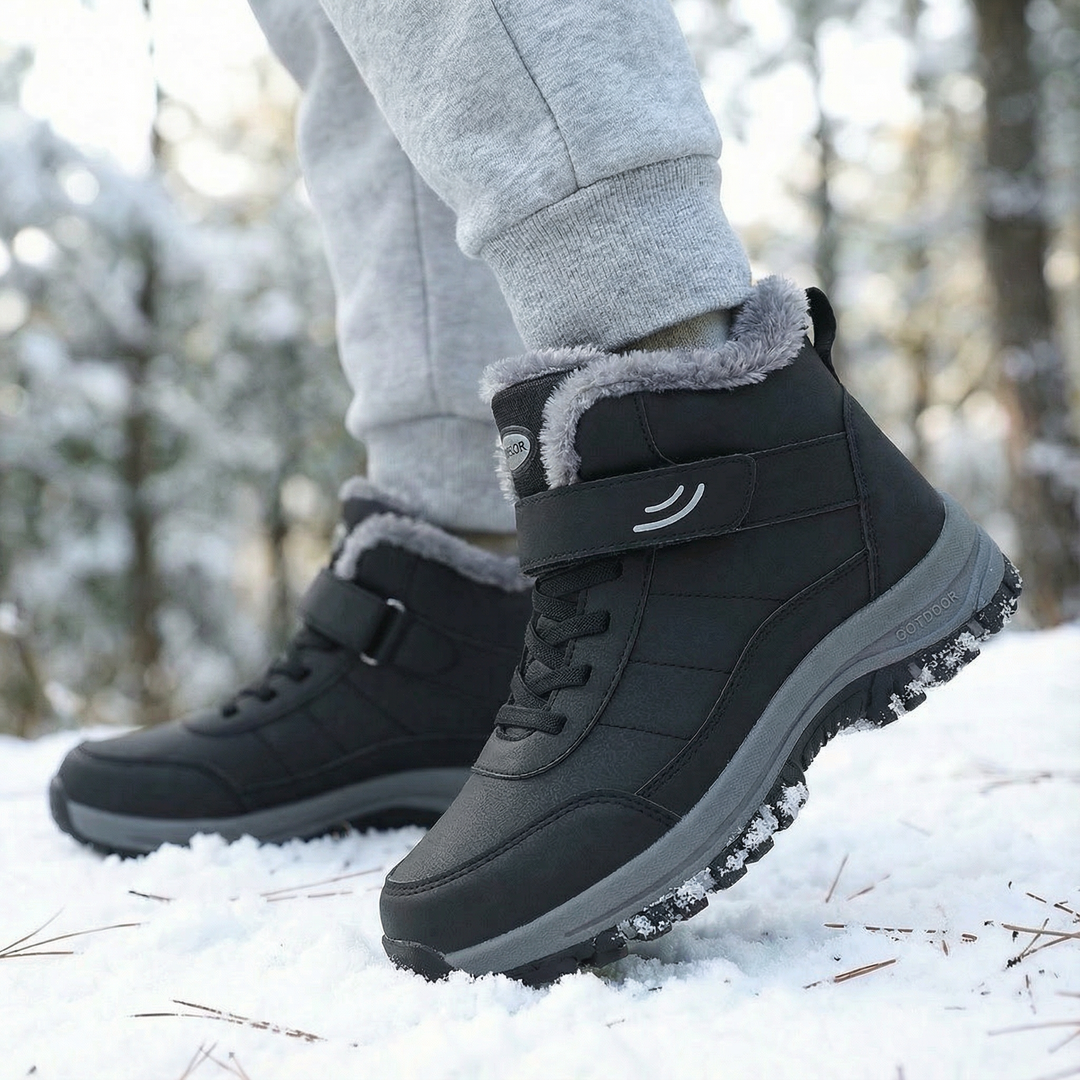 Corabel | Women's Waterproof Winter Ankle Boots - Black - Image 1