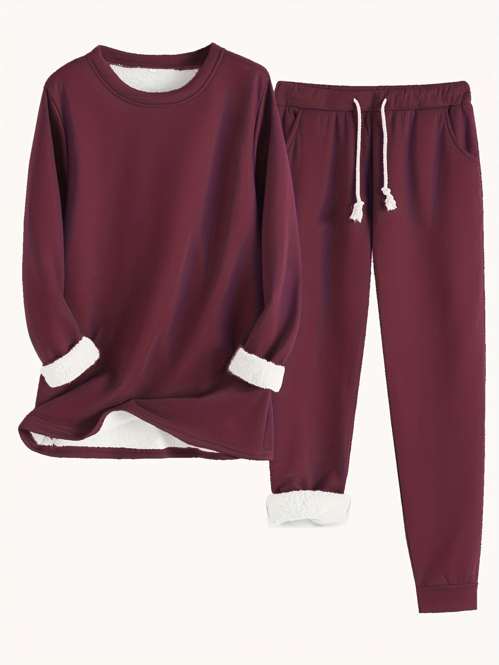 Corvaine | Women's Loungewear Set with Jogger Pants - Blue - Image 2