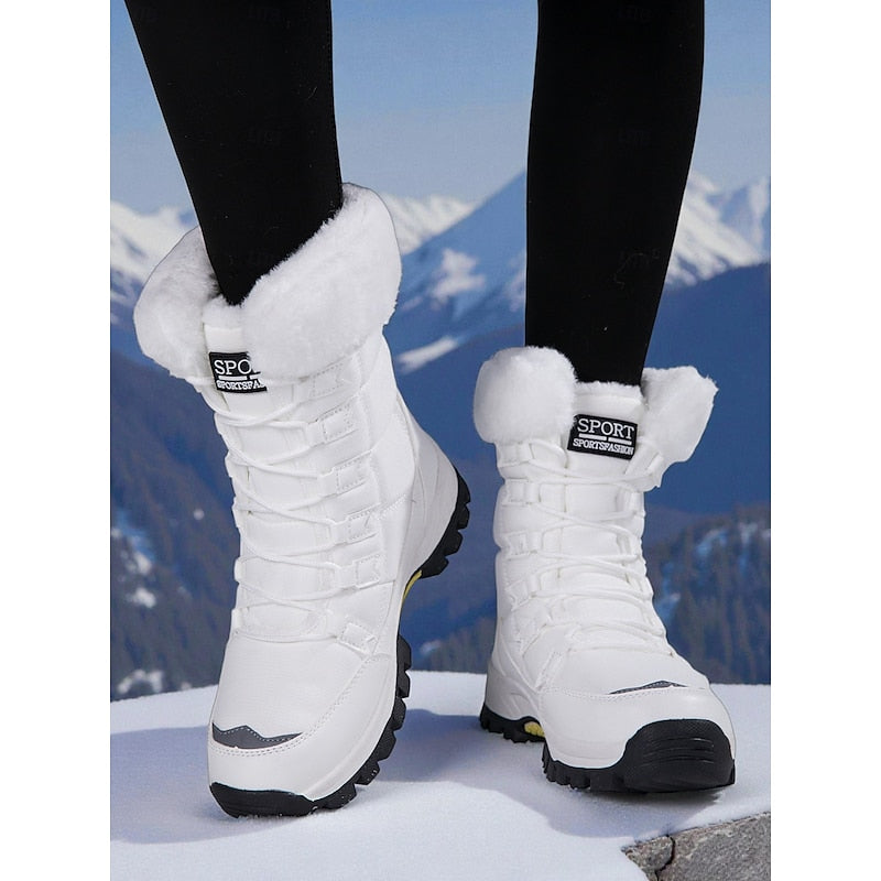 Dawneth | Women's Waterproof Winter Snow Boots - White - Image 1