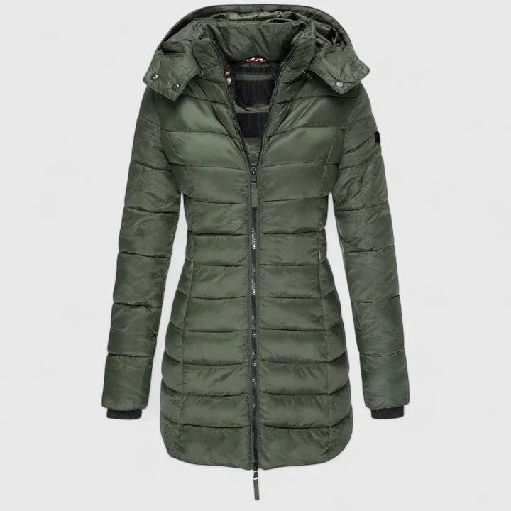 Fenwara | Women's Quilted Hooded Winter Coat - Image 1
