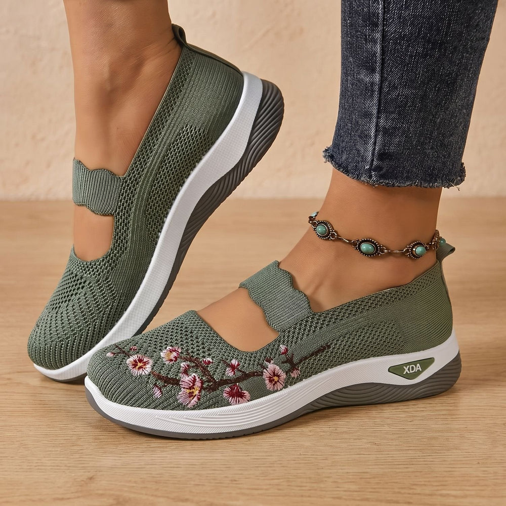 Florinda | Women's Orthopedic Slip-On Sneakers - Sage - Image 2