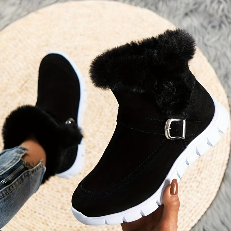 Halvara | Women's Waterproof Winter Ankle Boots - Black - Image 1