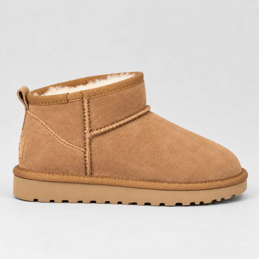 Halvine | Women's Fur Lined Suede Ankle Boots - Image 1