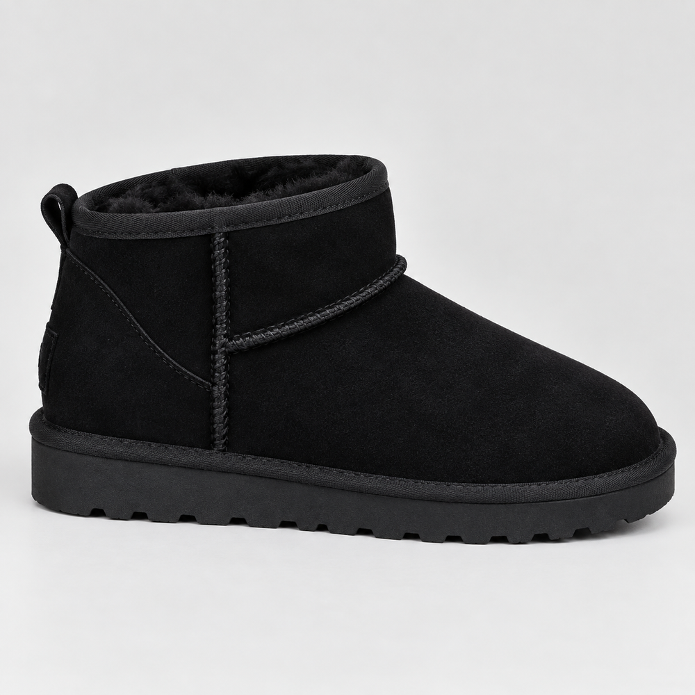 Halvine | Women's Fur Lined Suede Ankle Boots - Image 2