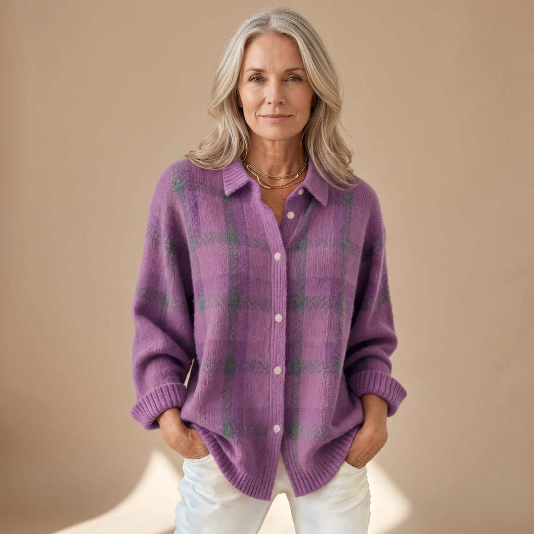 Halvora | Women's Knit Button-Up Sweater - Image 1