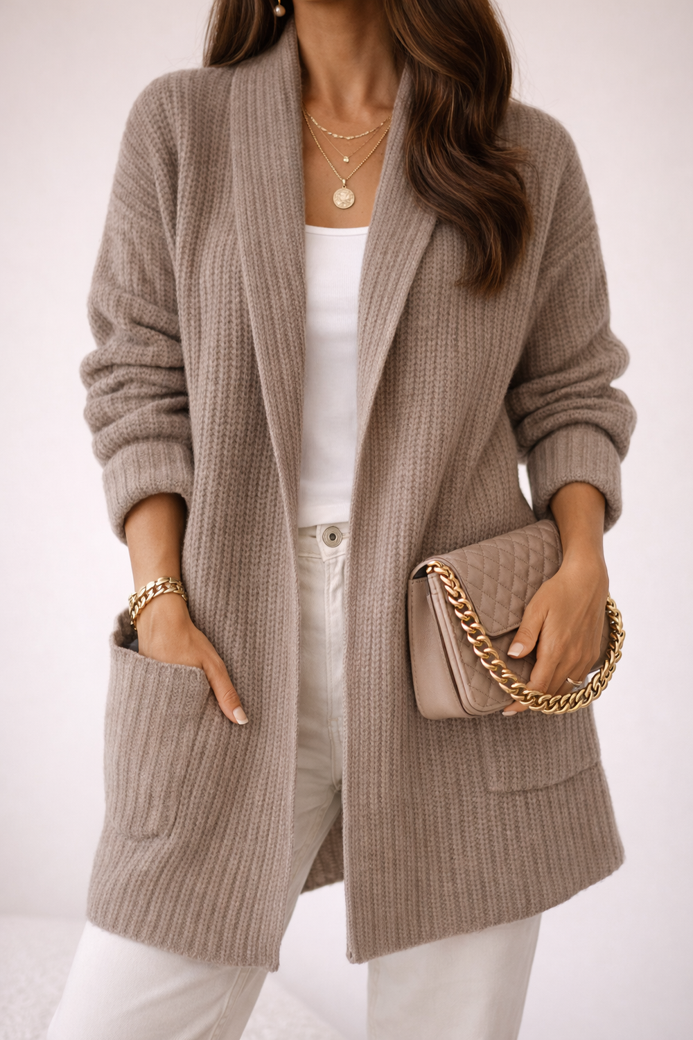 Halvorne | Women's Oversized Open-Front Cardigan - Image 2