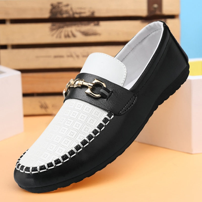 Orryn | Men's Slip-On Loafers with Horsebit Buckle - Black - Image 1
