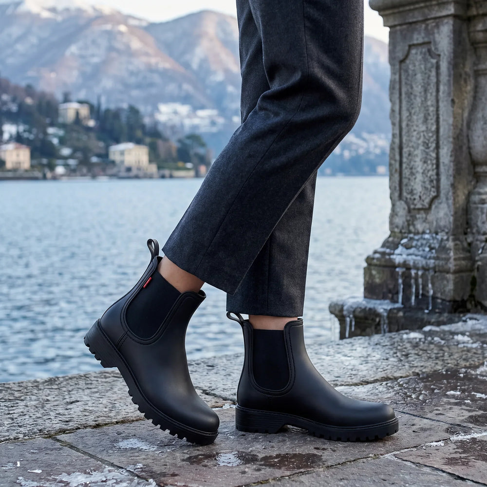 Orvindel | Women's Chelsea Rain Boots Waterproof - Black - Image 2