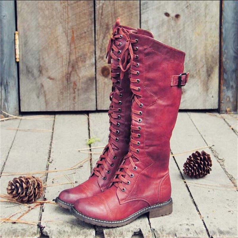 Ravenna | Women's Knee-High Lace-Up Riding Boots - Image 2