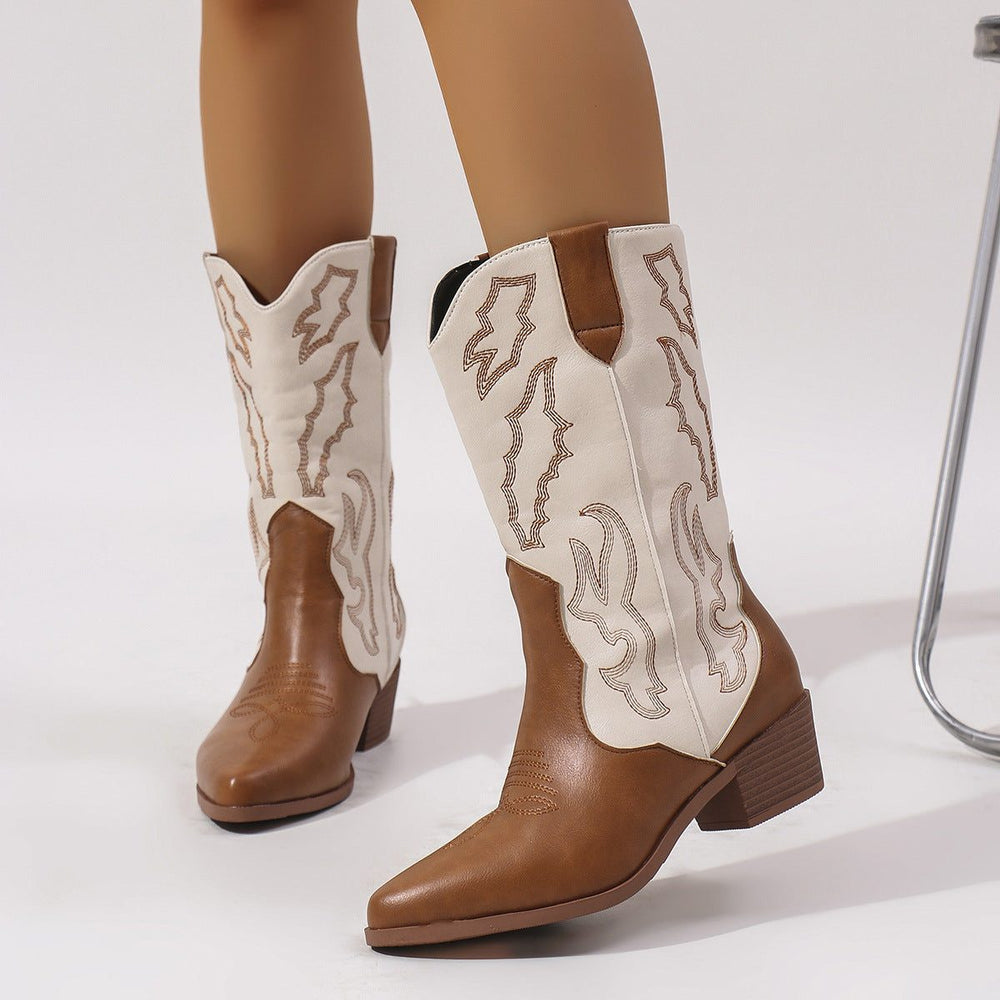 Ronjelle | Women's Western Cowboy Boots Mid-Calf - Image 2