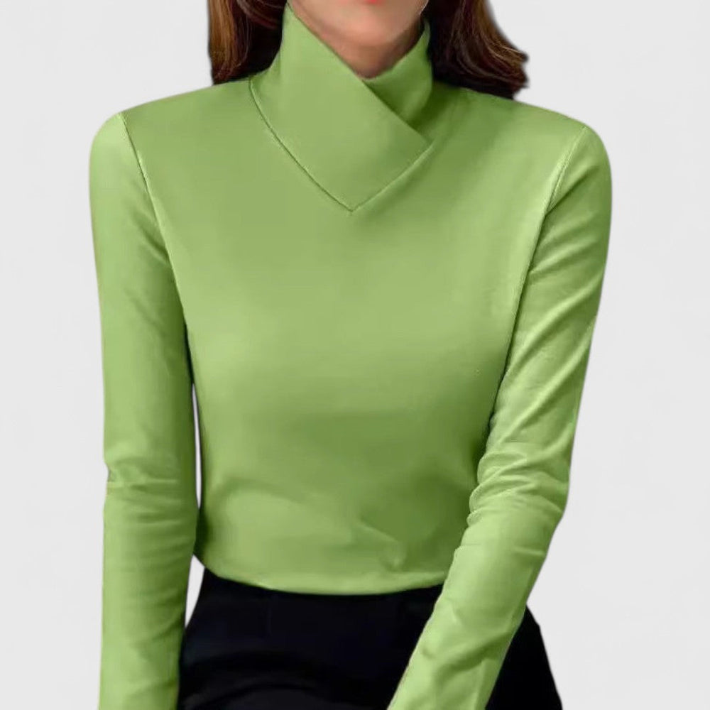 Selvorne | Women's Turtleneck Sweater Long Sleeve Top - Image 2