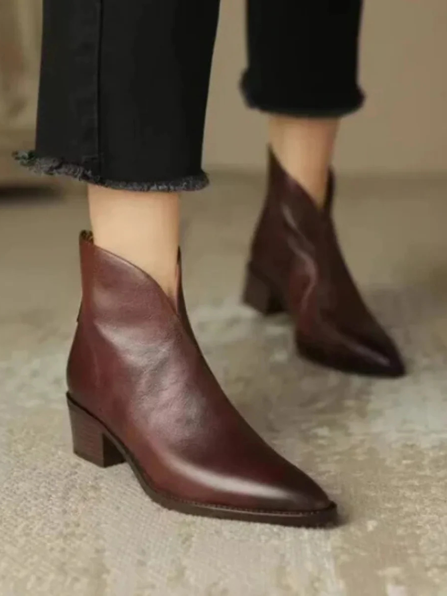 Tavindra | Women's Pointed Toe Ankle Boots - Image 2