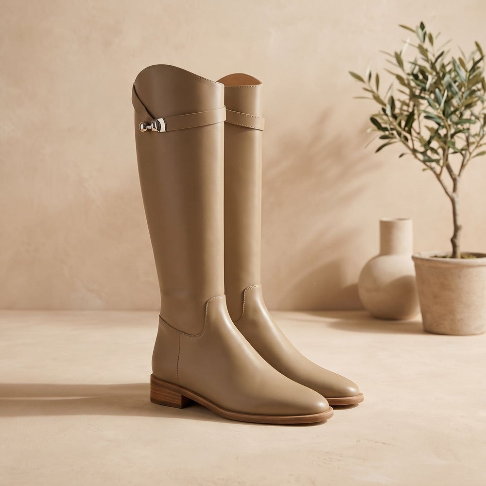 Thornvale | Women's Knee-High Riding Boots - Black - Image 2