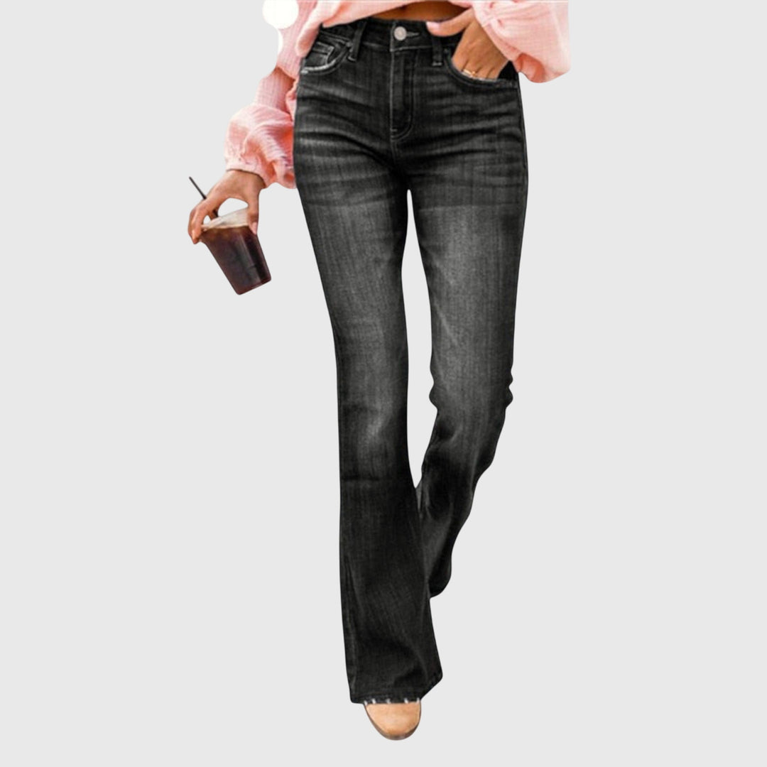 Tressova | Women's High Waist Bootcut Flare Jeans - Image 1