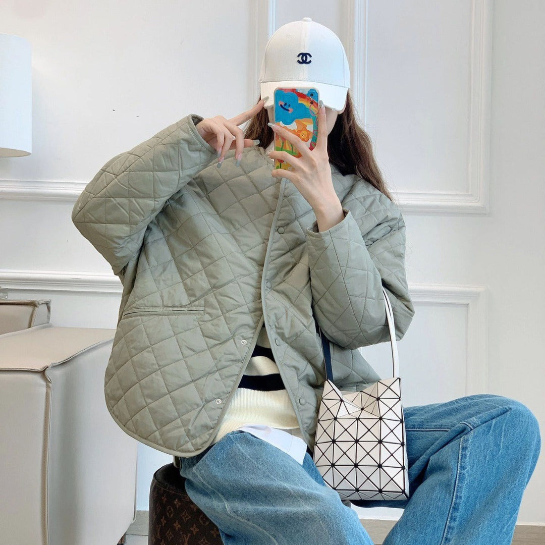 Vaelindra | Women's Quilted Puffer Jacket - Sage - Image 1