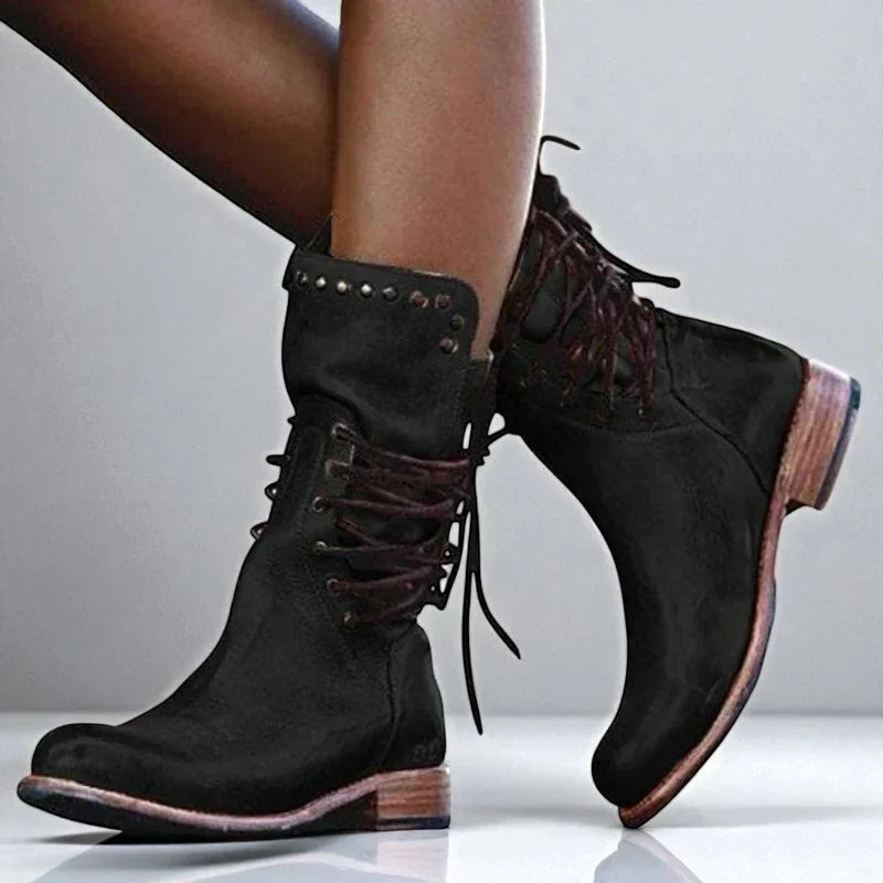 Veldara | Women's Lace-Up Ankle Boots - Image 2