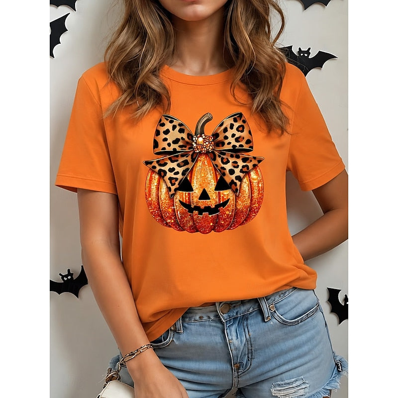 Veldris | Women's Halloween Graphic Sweatshirt - Orange - Image 1