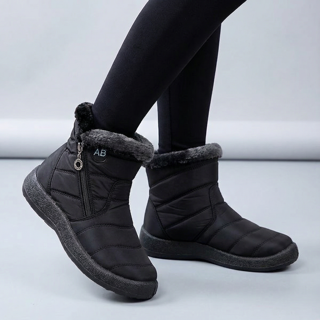 Veldwyn | Women's Waterproof Winter Ankle Boots - Black - Image 1