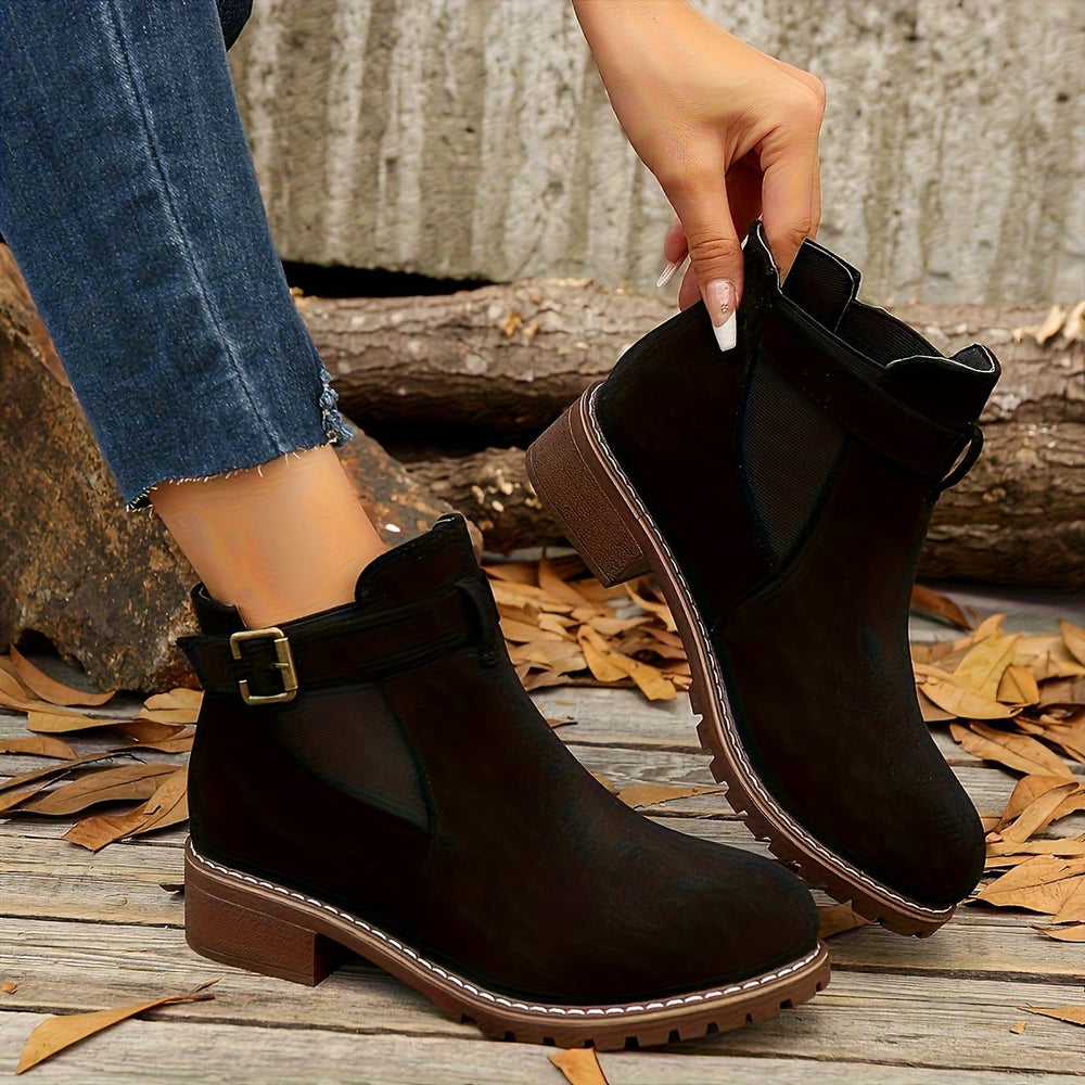 Vordlyn | Women's Chelsea Ankle Boots with Buckle - Image 2