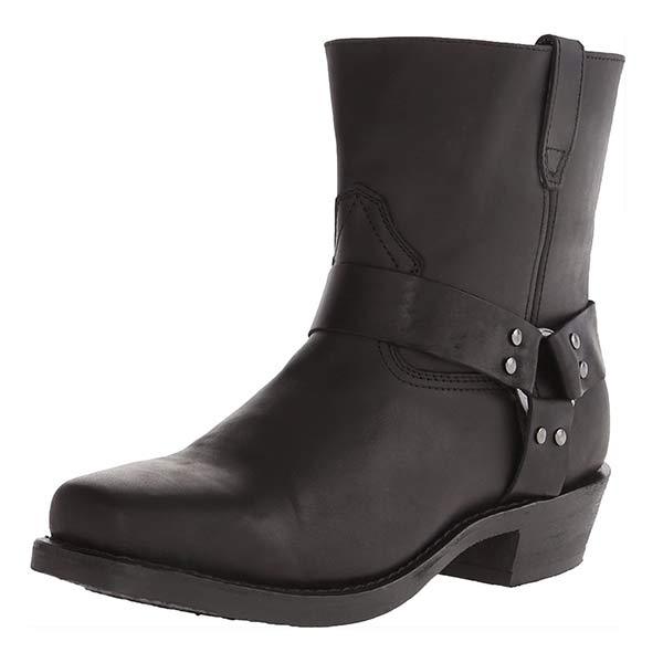 Vornielle | Women's Harness Ankle Boots Block Heel - Brown - Image 2