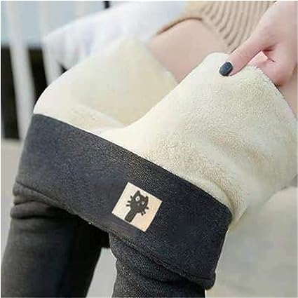 Vorrael | Women's Fleece Lined Leggings - Black - Image 2