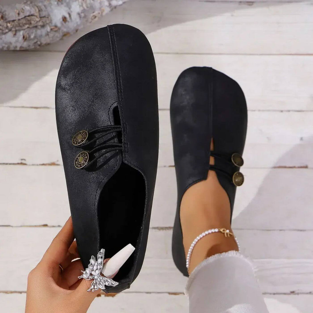 Vosselle | Women's Slip-On Loafers Flat - Black - Image 1