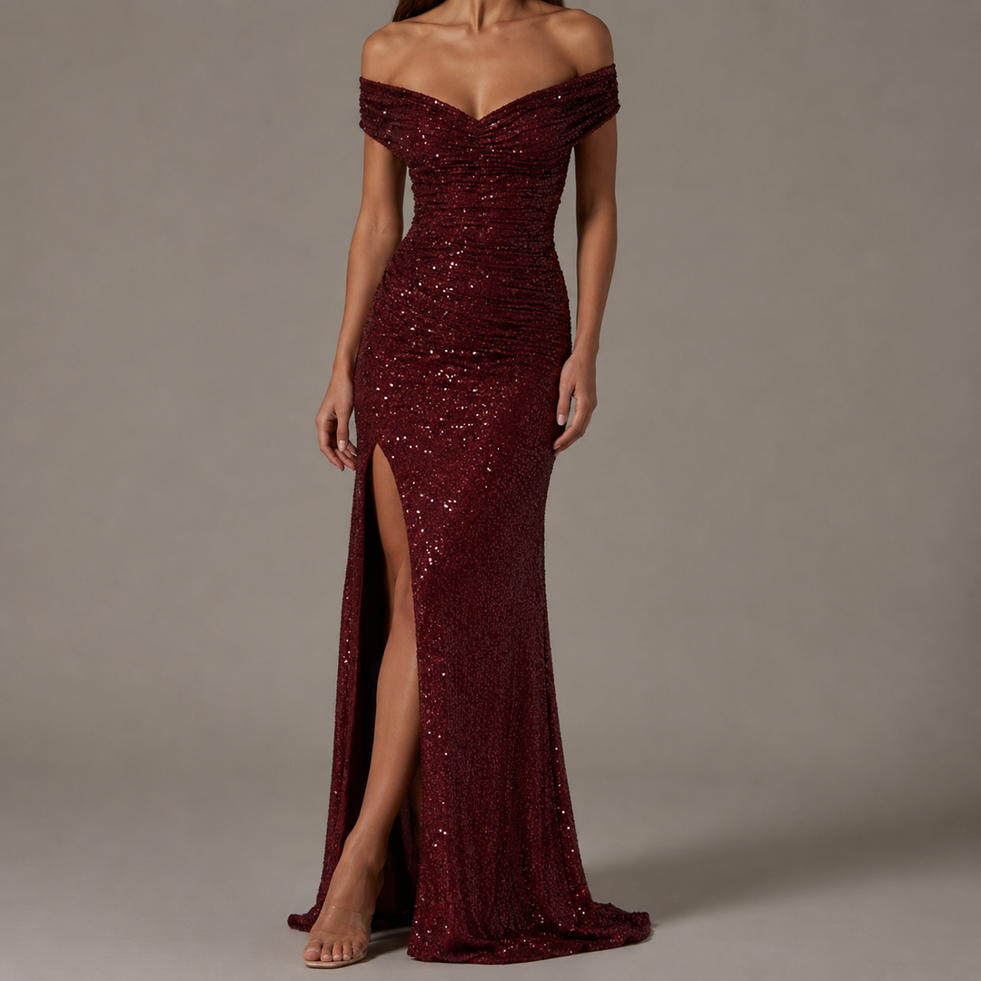 Vossindra | Women's Sequin Party Dress Maxi Gown - Image 1