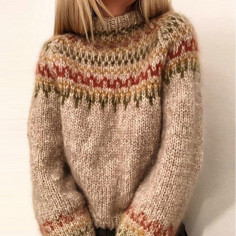 Vrelda | Women's Christmas Fair Isle Knit Sweater - Image 2