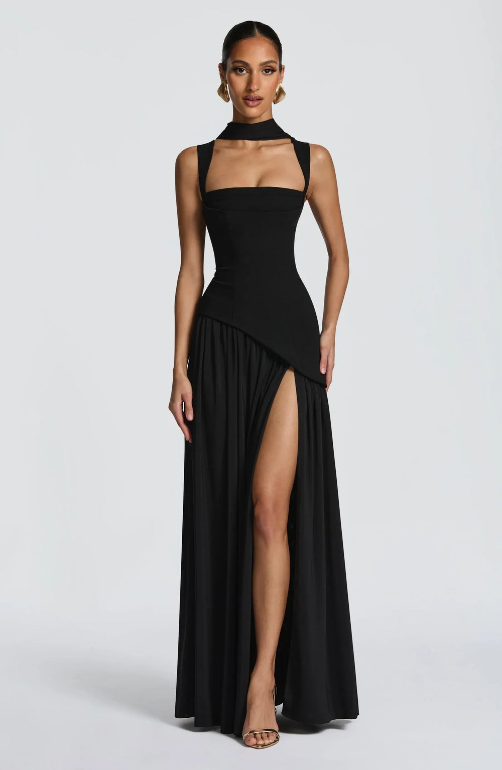 Vrelorne | Women's Formal Maxi Dress with Slit - Image 2