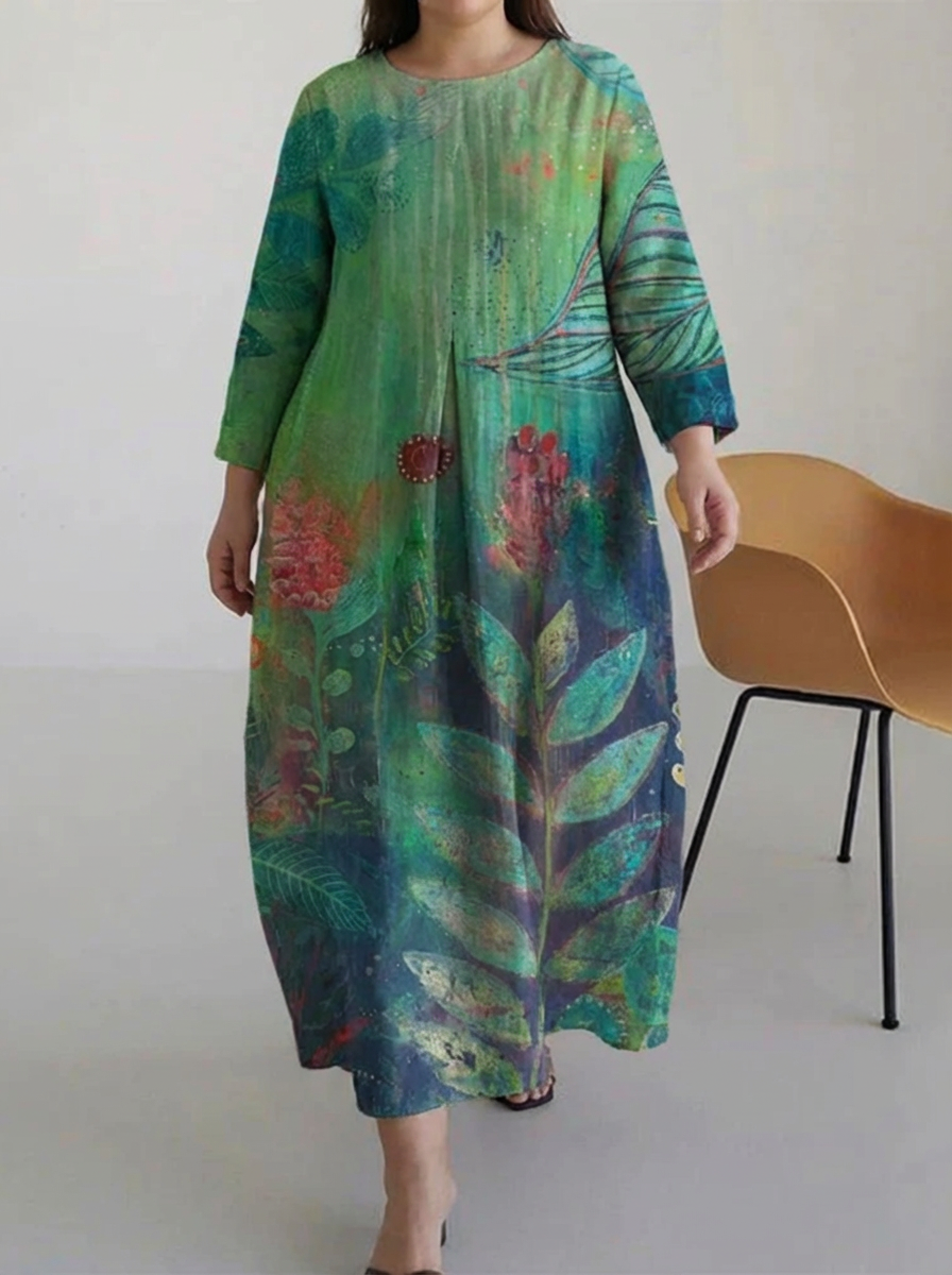 Wrenova | Women's Floral Print Midi Dress - Image 1
