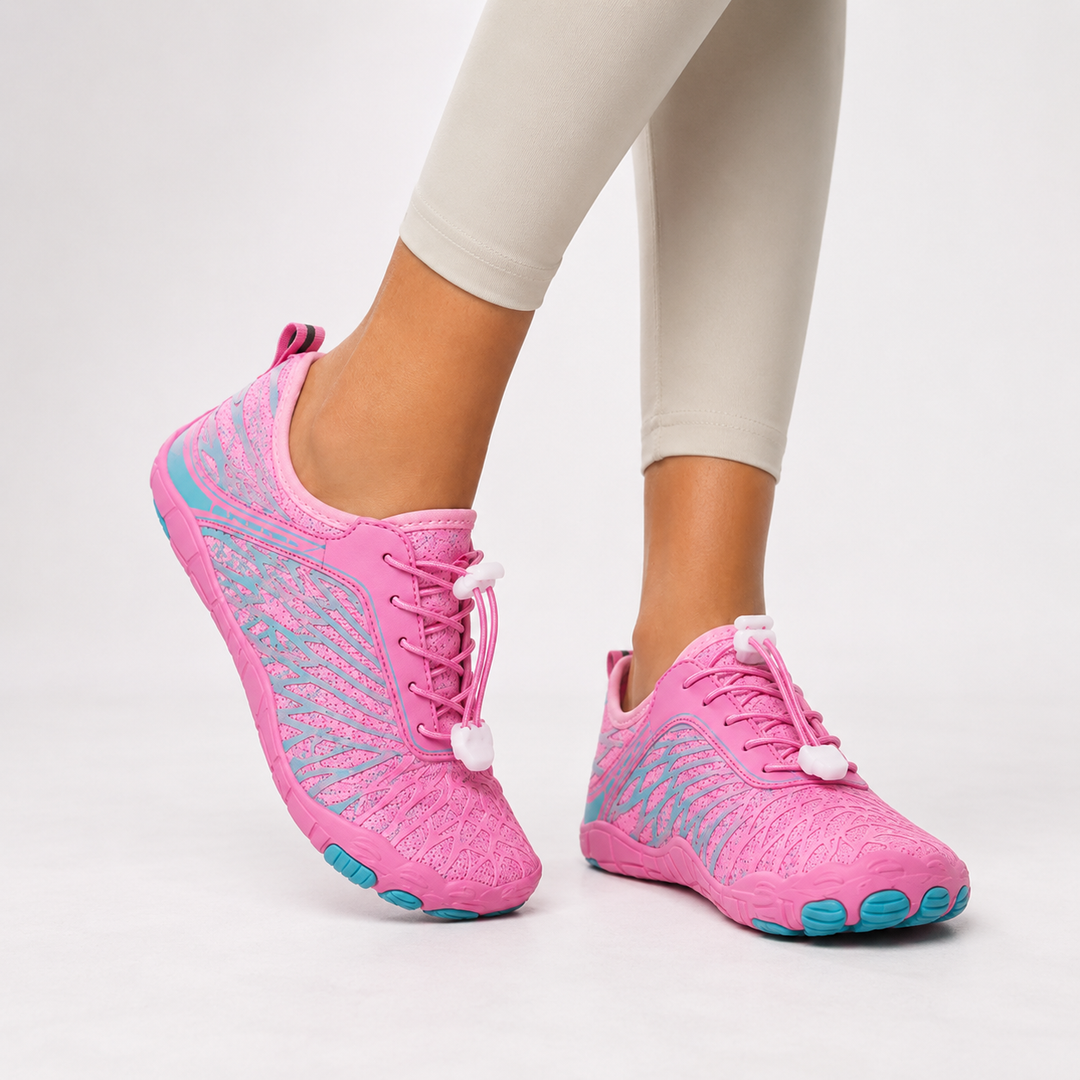Zelvorne | Women's Orthopedic Sneakers Wide Toe Box - Pink - Image 1