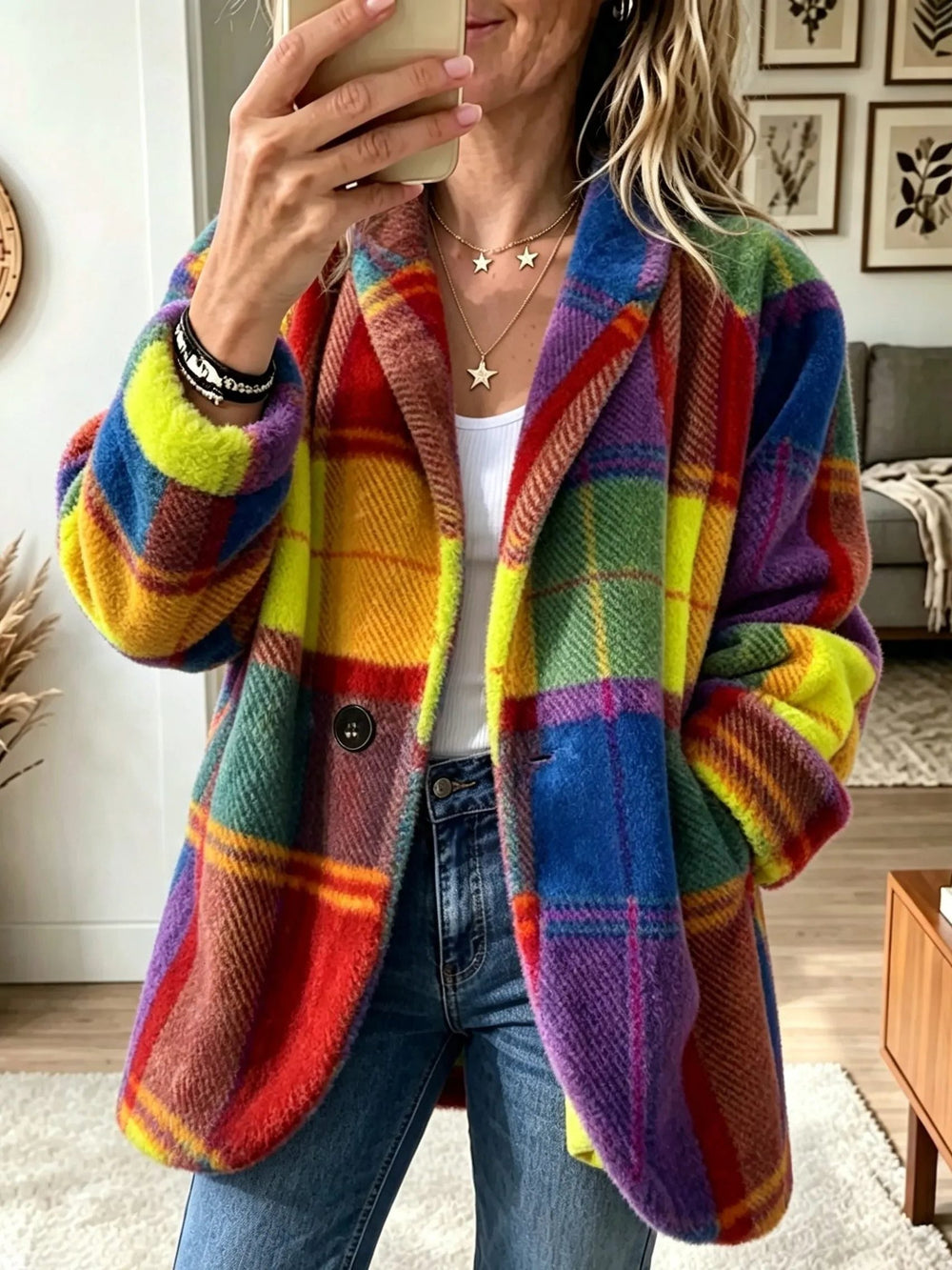 Zolvindra | Women's Oversized Cardigan Blazer - Image 2