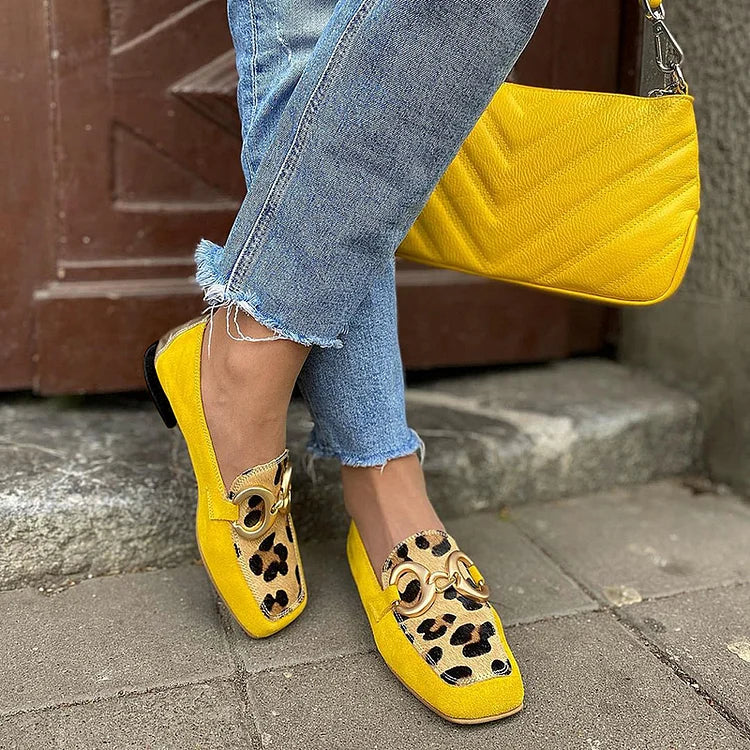 Zolvine | Women's Leopard Print Slip-On Loafers - Leopard - Image 1