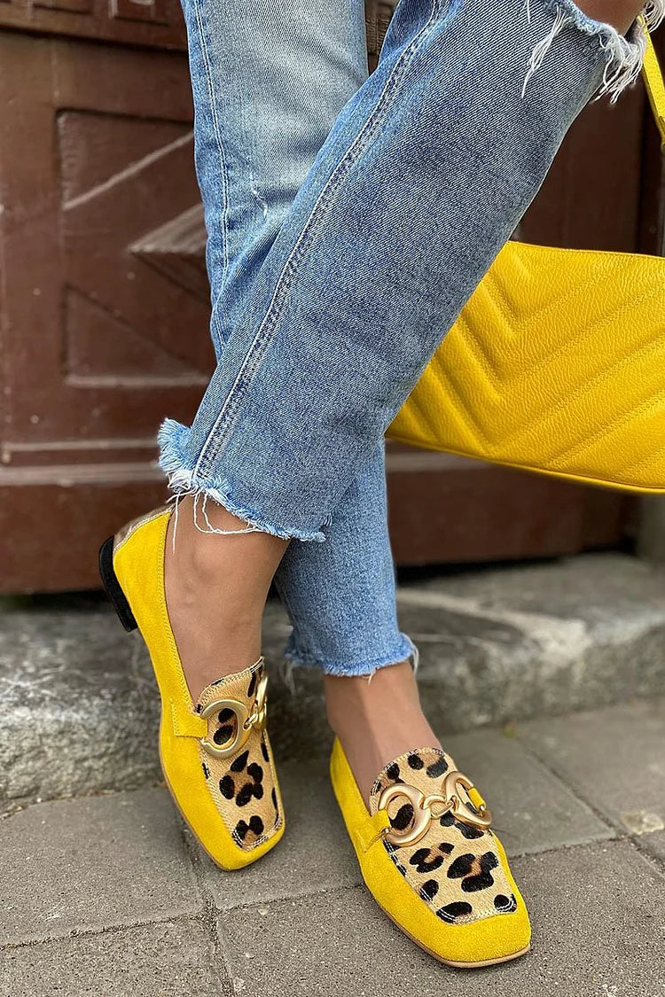 Zolvine | Women's Leopard Print Slip-On Loafers - Leopard - Image 2
